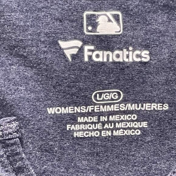 Milwaukee Brewers Women’s Large V-Neck T-Shirt Blue Short Sleeve MLB Baseball - Picture 6 of 8